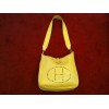 Sac Hermès Evelyne MM en cuir Taurillon Clémence jaune