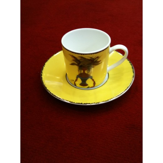 Tasses à café et leurs soucoupes Christian Lacroix 5 Continents