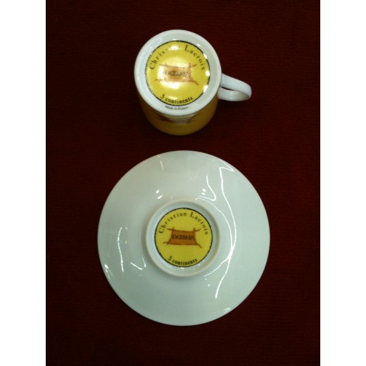 Tasses à café et leurs soucoupes Christian Lacroix 5 Continents