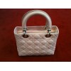 Sac Dior Lady Dior en agneau rose