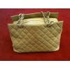 Sac Chanel en cuir grainé camel