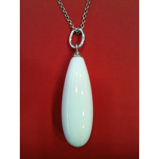 Sautoir Bernardaud Goutte blanc