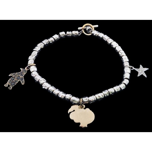 Bracelet Dodo Pomellato trois charms