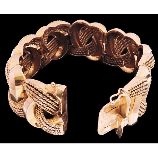 Bracelet Torsadé en or 
