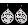 Boucles d'oreilles pendantes en nacre