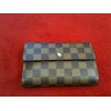 Portefeuille Louis Vuitton en toile damier ébène 