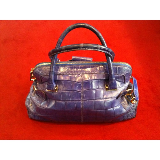 Sac Gianfranco Ferré en croco violet