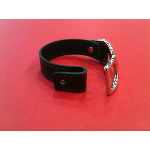 Bracelet Hermès Pavane en cuir marron