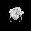 Bague ancienne fleur diamants