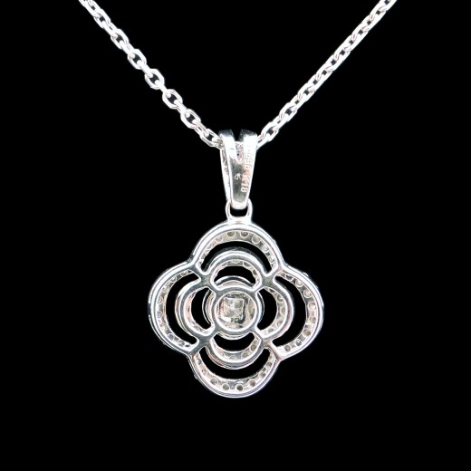 Collier Trèfle en or et diamants