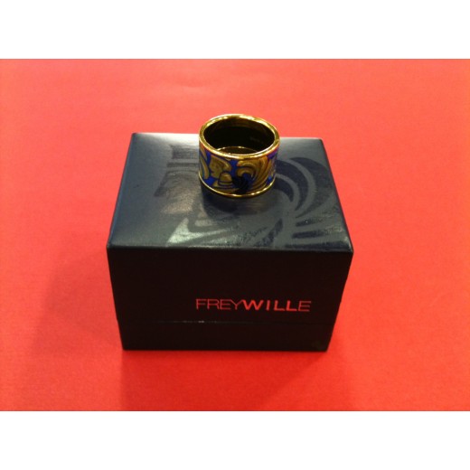 Bague Frey Wille Diva Magic Sphinx en émail et plaqué or