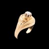 Bague ancienne tourbillon diamant