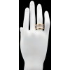 Bague jonc deux ors diamants