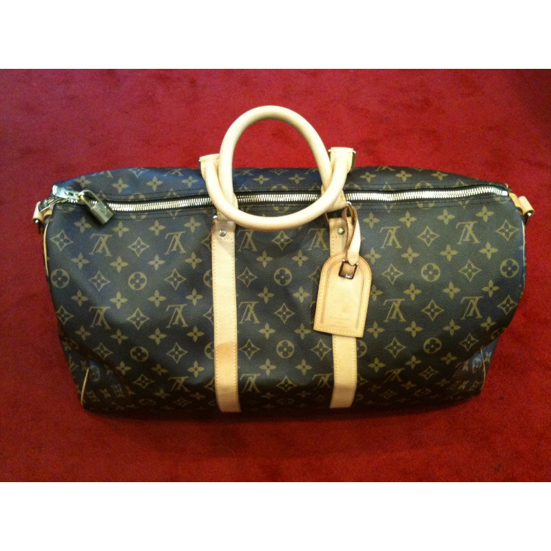 Sac Keepall 50 LOUIS VUITTON toile mongram - VALOIS VINTAGE PARIS