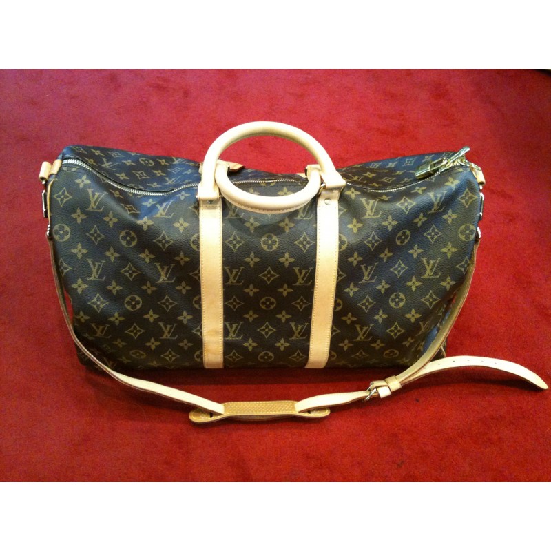 Sac Keepall 50 LOUIS VUITTON toile mongram - VALOIS VINTAGE PARIS