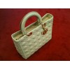 Sac Dior Lady Dior GM en agneau beige