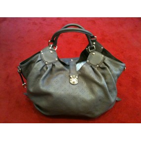 Sac Louis Vuitton en cuir Mahina taupe