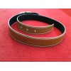 Ceinture Hermès en cuir réversible gold/noir