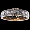 Bracelet ancien demi jonc diamants