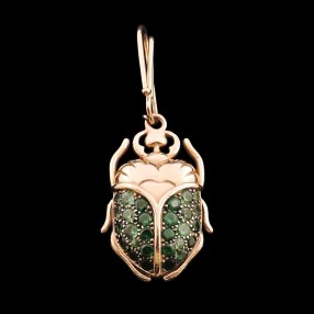 Pendentif Aurélie Bidermann Scarabée Tsavorite