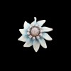 Bague Fleur turquoise et diamants