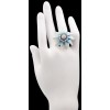 Bague Fleur turquoise et diamants