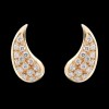 Boucles d'oreilles or et diamants