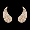 Boucles d'oreilles or et diamants