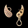 Boucles d'oreilles or et diamants