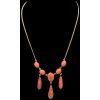 Collier long ancien corail
