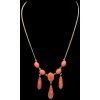 Collier long ancien corail