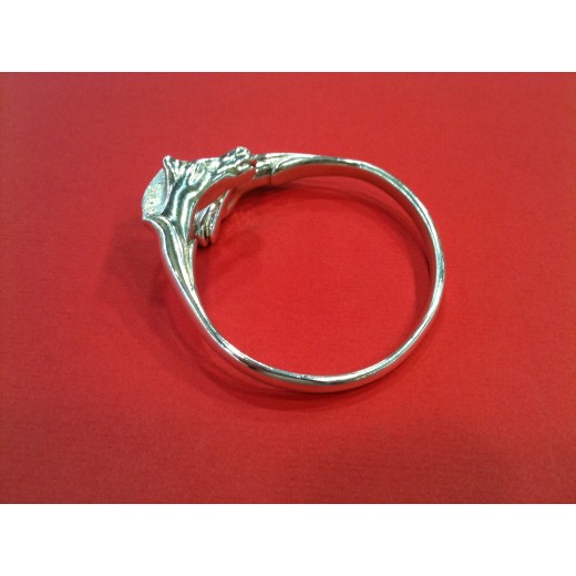 Bracelet Hermès Double Tête de cheval en argent