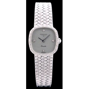 Montre bijou Longines en or et diamants