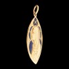 Pendentif ancien Vierge en or et vitrail