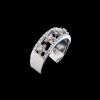 Bague moderne cinq fleurs diamants