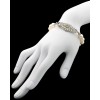 Bracelet de perles en or, platine et diamants