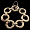 Bracelet moderne disques en or