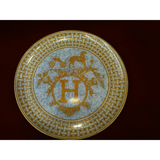 Plat à tarte Hermès Mosaïque Au 24