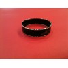 Bracelet Hermès Calèche  large en émail noir
