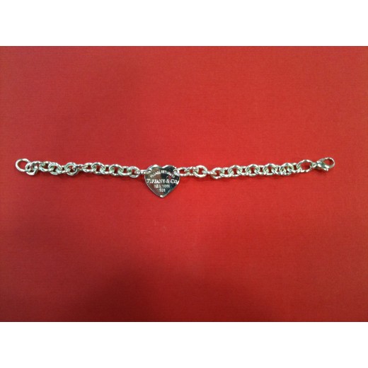 Bracelet Tiffany & Co Plaque Coeur en argent