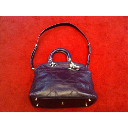 Sac Dior Granville en cuir violet