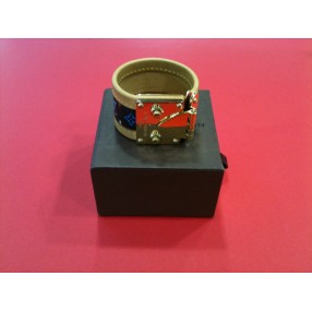 Bracelet Louis Vuitton S-Lock en toile monogram multicolore