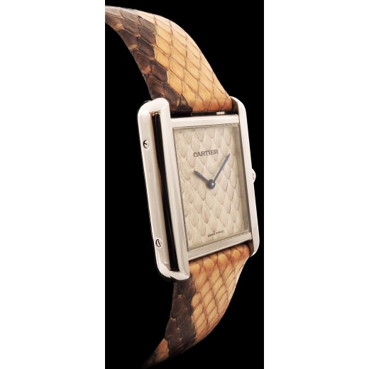 Montre Cartier Tank Solo Python