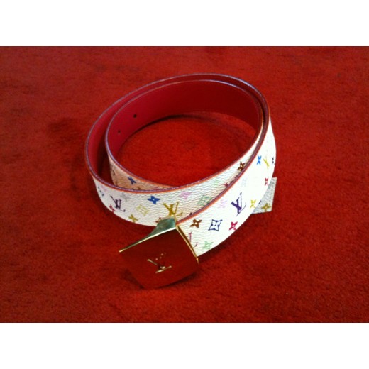 Ceinture Louis Vuitton Cut en toile monogram multicolore