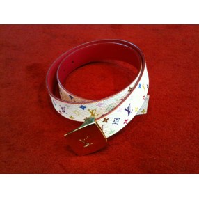 Ceinture Louis Vuitton Cut en toile monogram multicolore