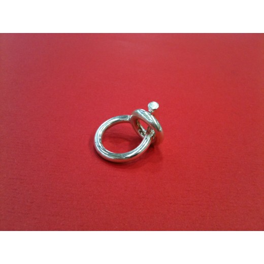 Bague Hermès Spi en argent