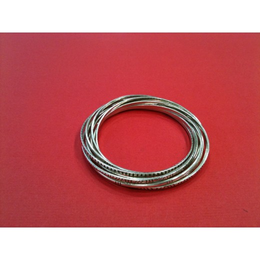 Bracelet Jalan Jalan 9 bracelets entremêlés en argent