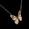 Collier Stern Papillon pavage saphirs