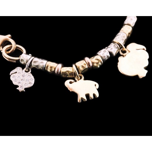 Bracelet Dodo Pomellato dix pampilles en or