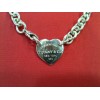 Collier Tiffany & Co Plaque Coeur en argent